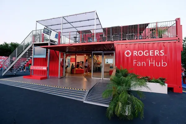 The two-storey Rogers Fan Hub at the Rogers Cup